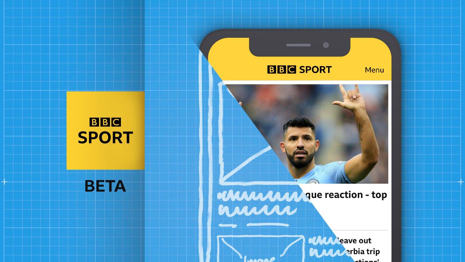 BBC Sport beta app promotional image