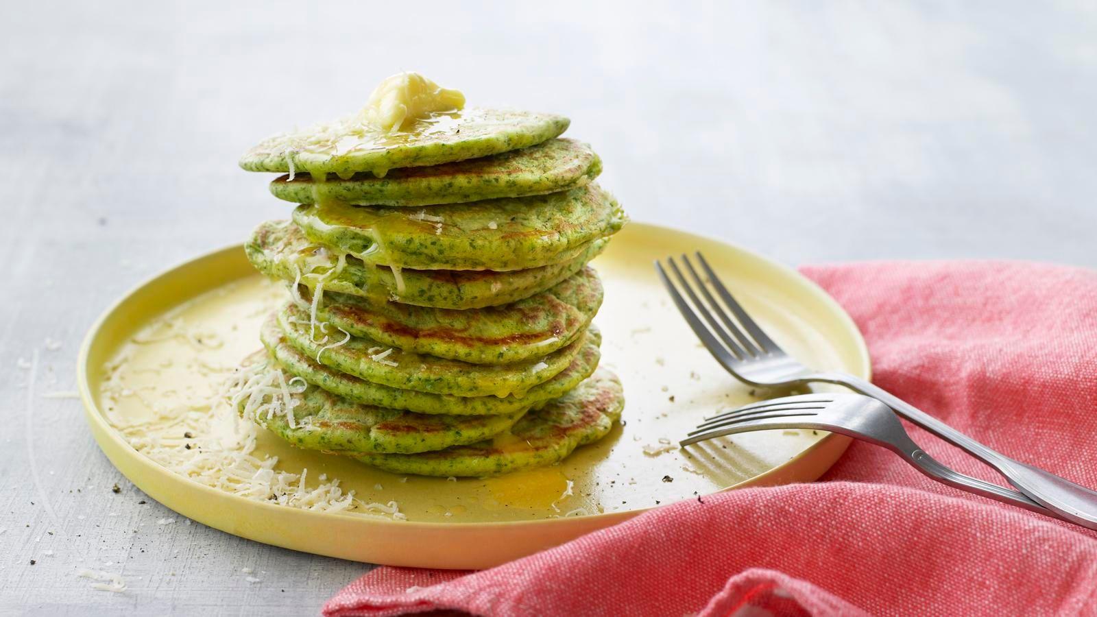 Green pancakes