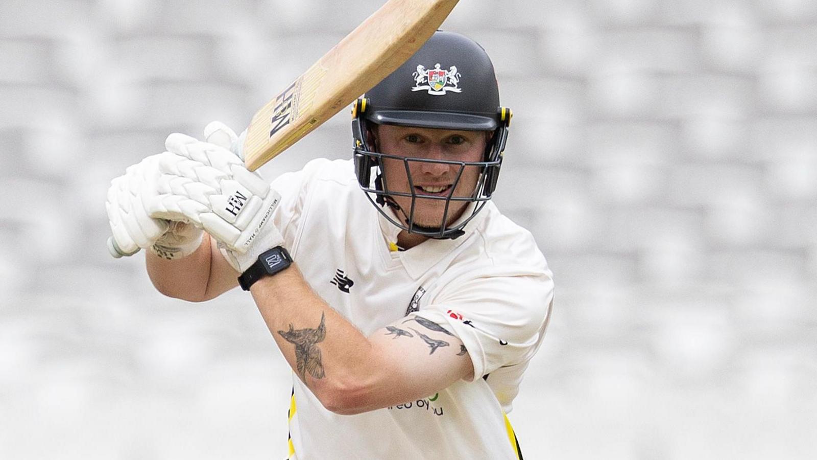 Miles Hammond batting at Lord's