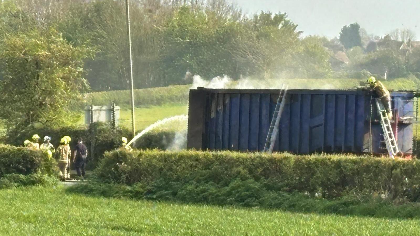 Lorry fire