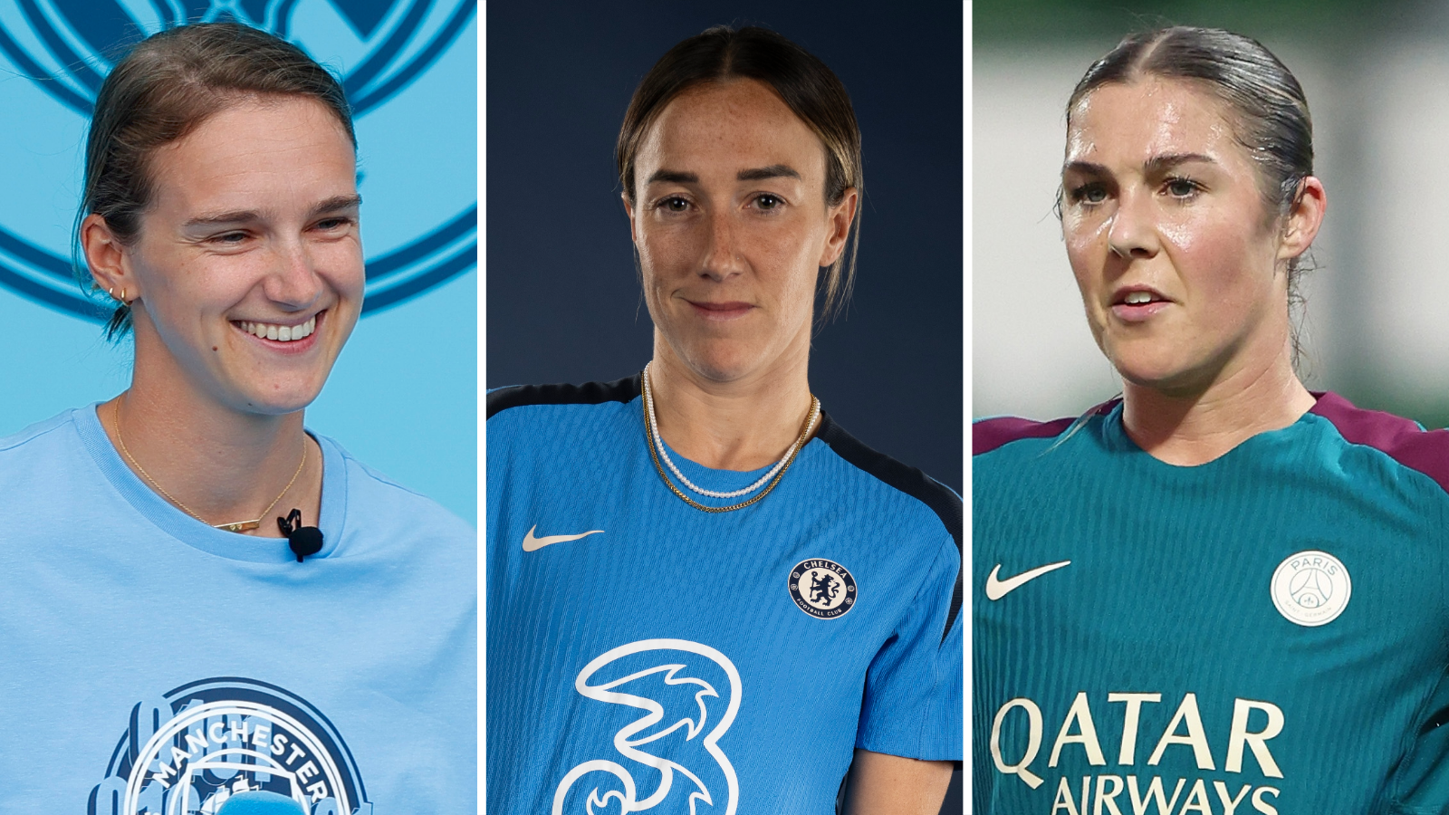 Vivianne Miedema, Lucy Bronze and Mary Earps