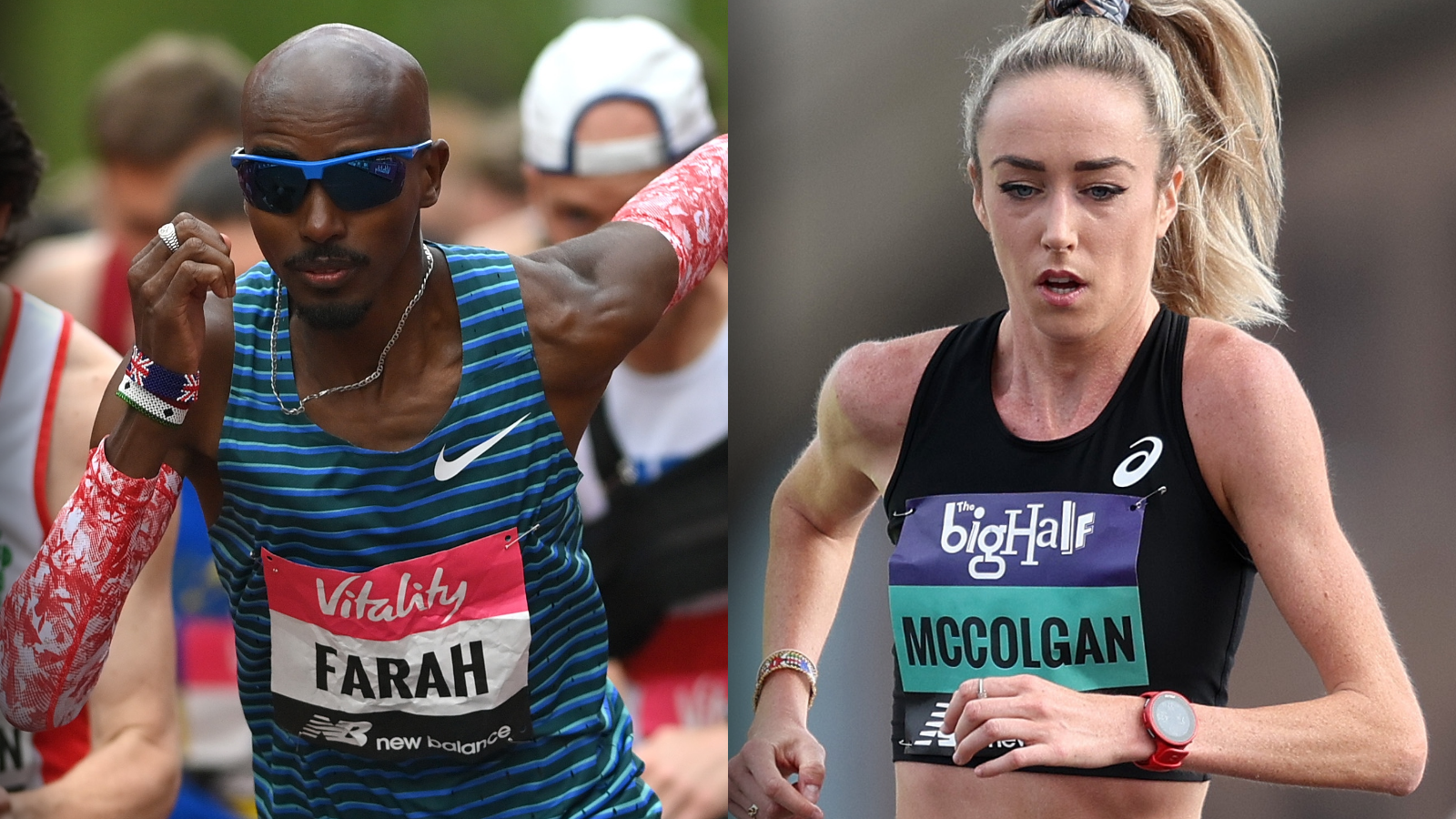 Mo Farah and Eilish McColgan will compete in Sunday's London Marathon