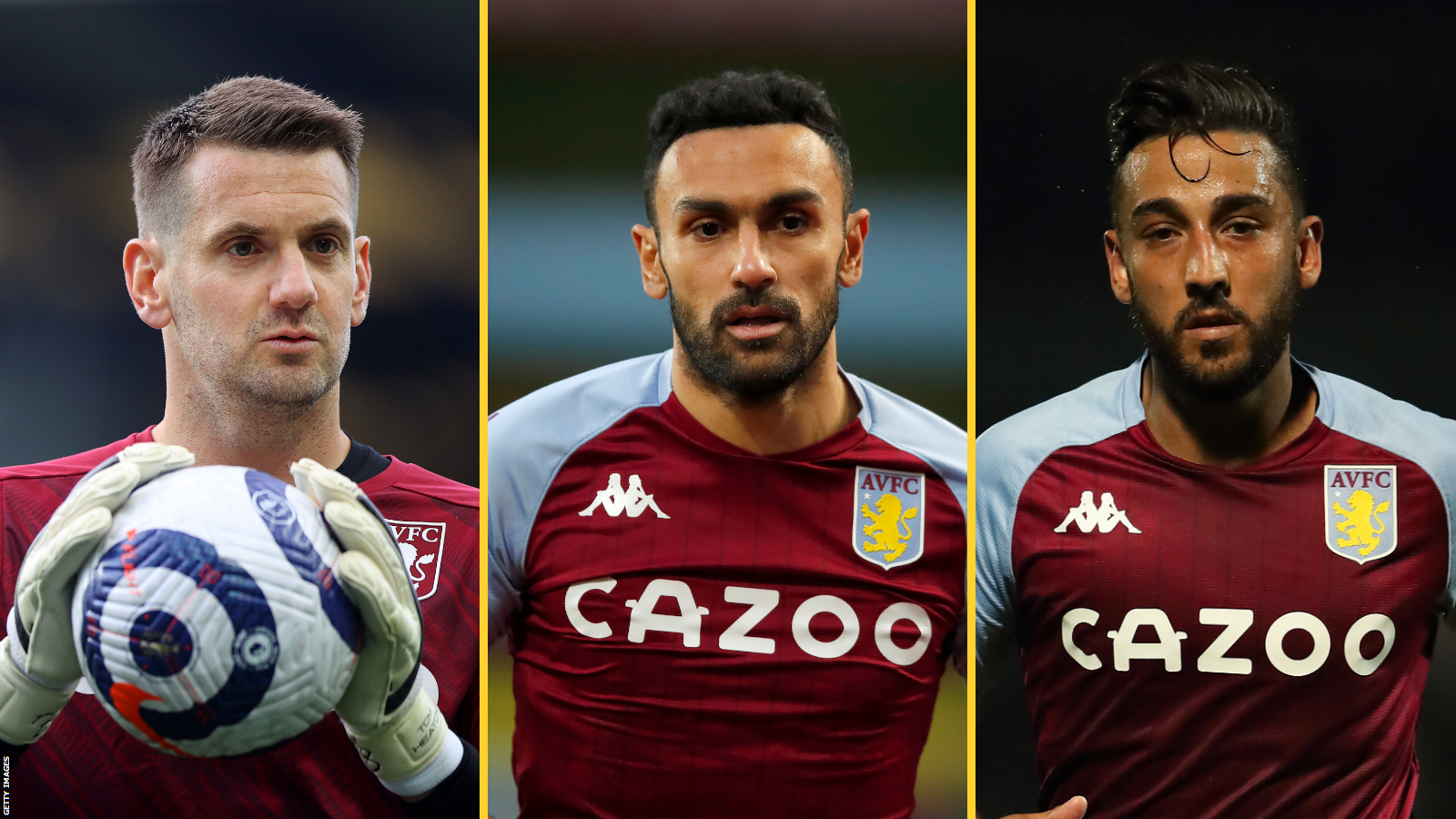 The Aston Villa trio of Tom Heaton, Ahmed Elmohamady, and Neil Taylor will leave the club this summer.