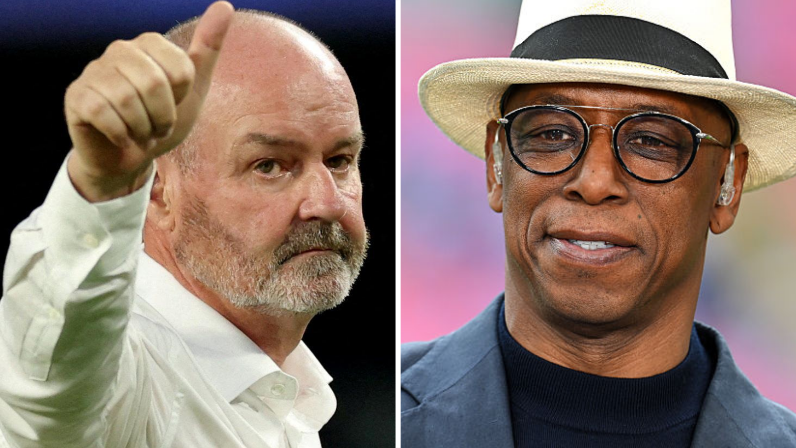 Steve Clarke and Ian Wright