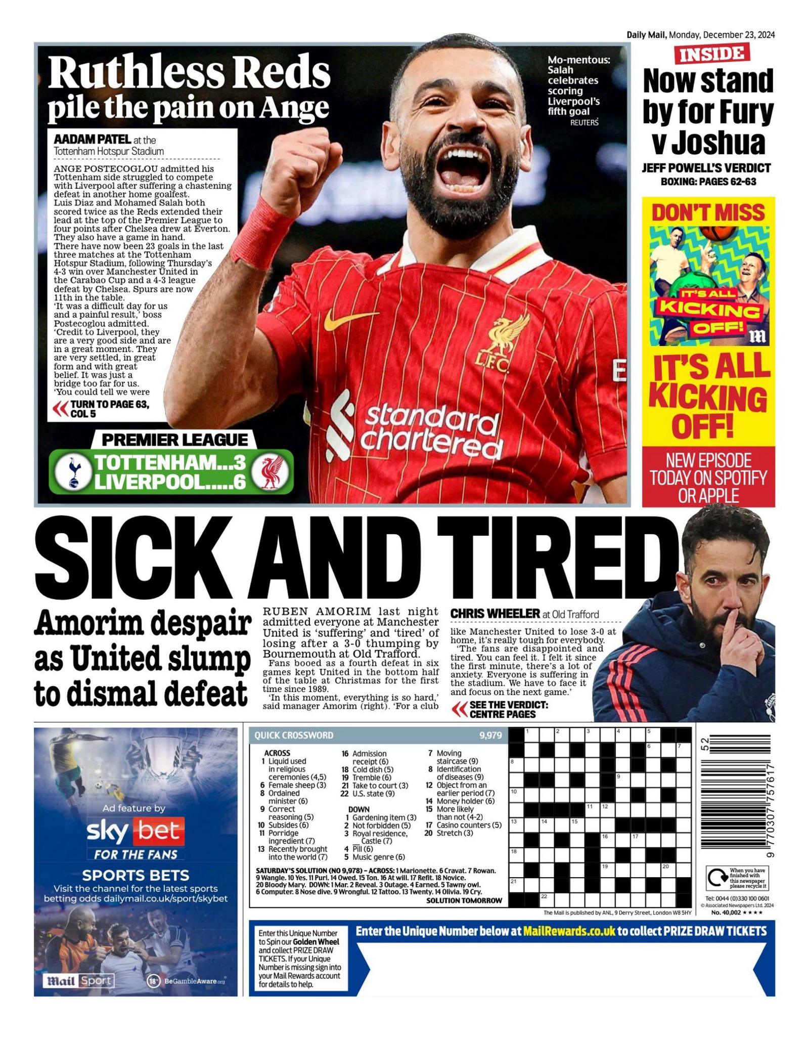 Mail back page 