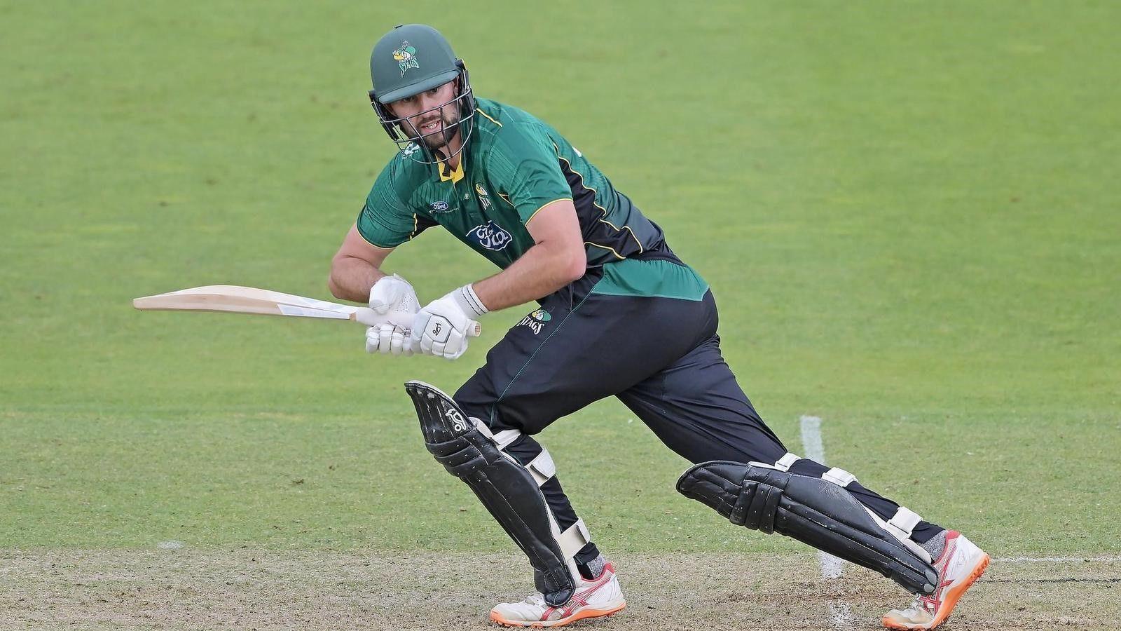 Tom Bruce in action for Central Districts in New Zealand