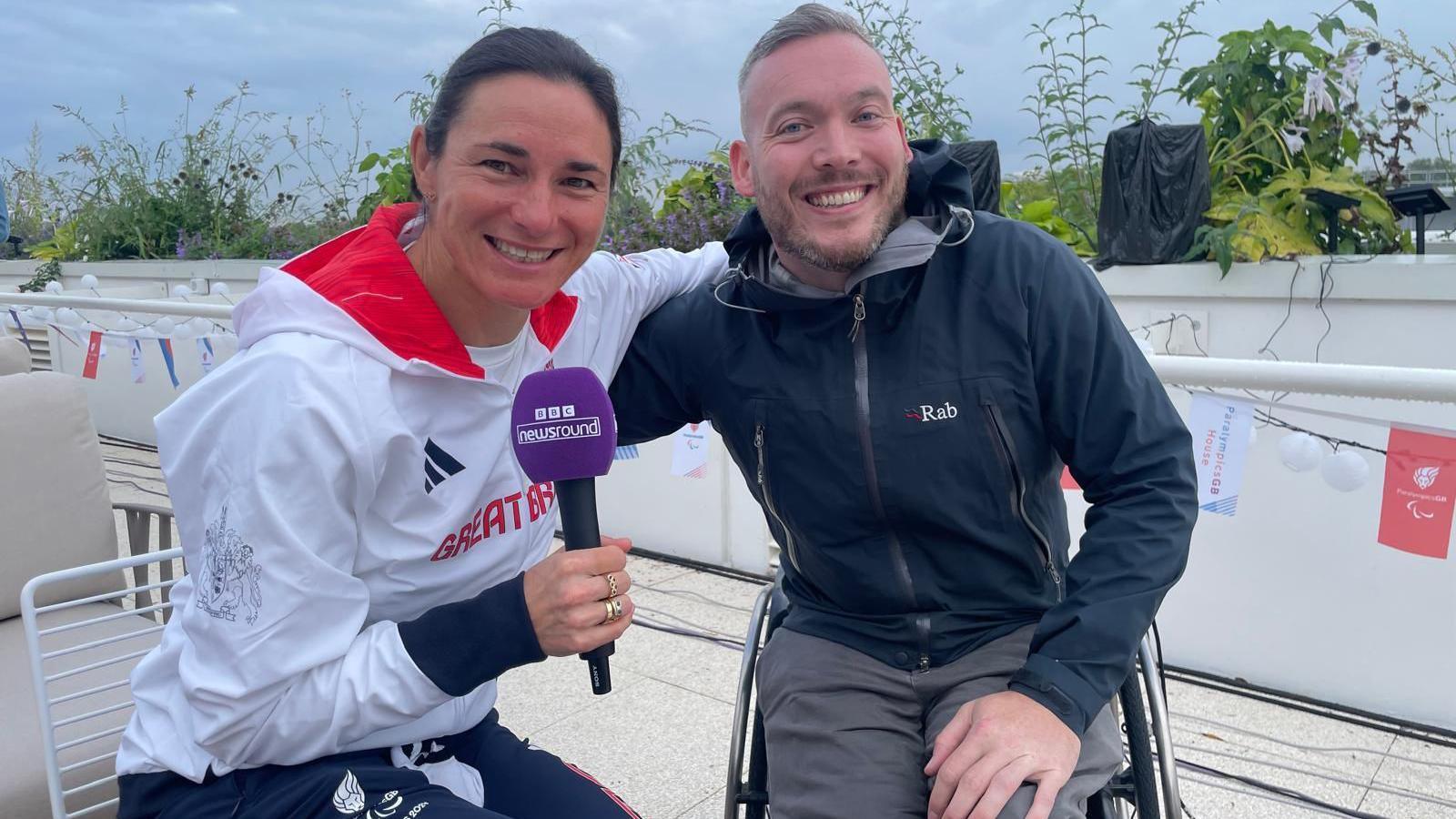 Sarah Storey with Martin