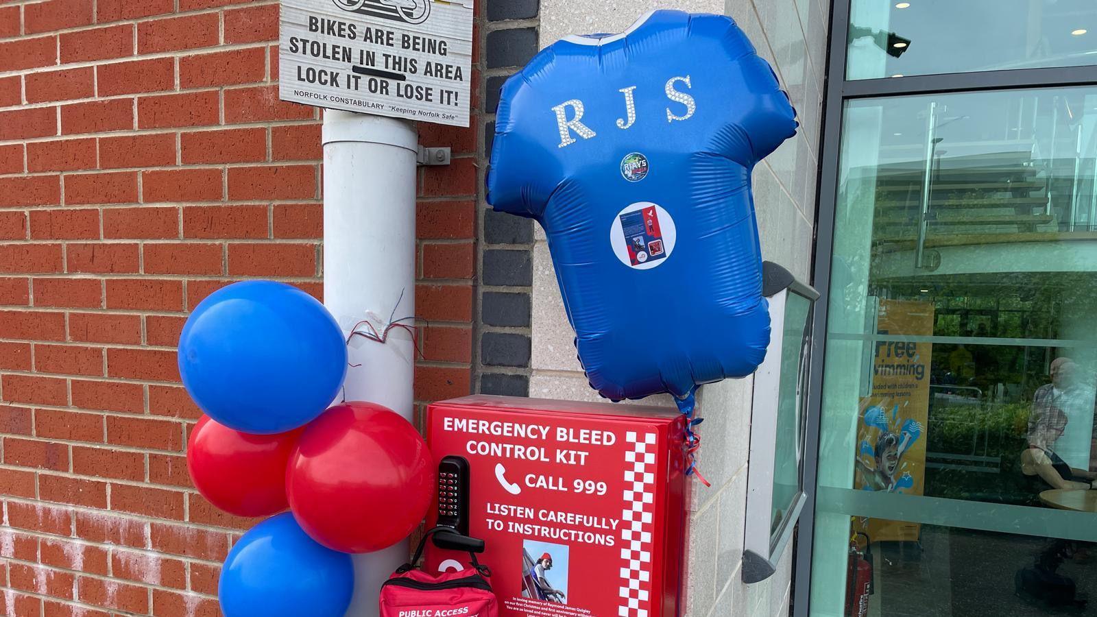 The bleed control kit at the Riverside Leisure Centre in Norwich