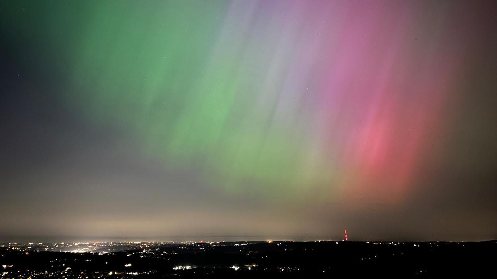 Northern Lights over Manchester