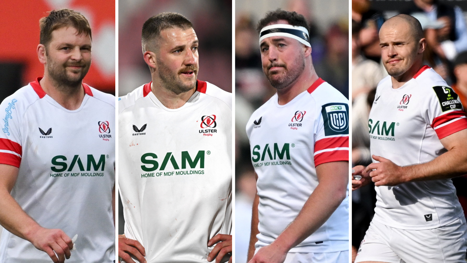 Iain Henderson, Stuart McCloskey, Rob Herring and Jacob Stockdale 