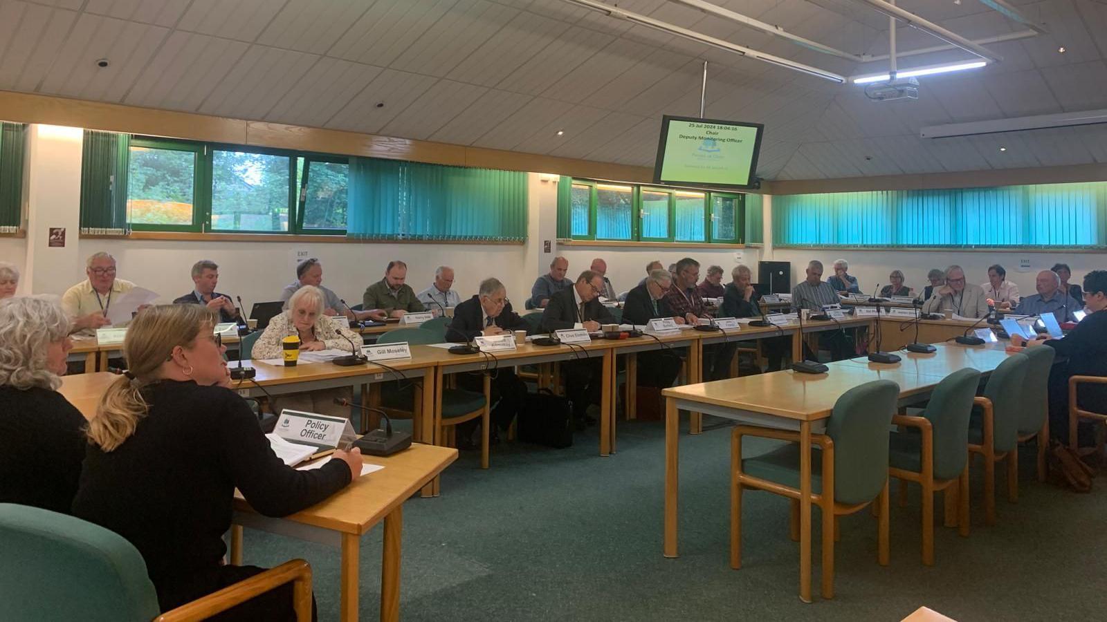 Councillors at the Forest of Dean District Council meeting