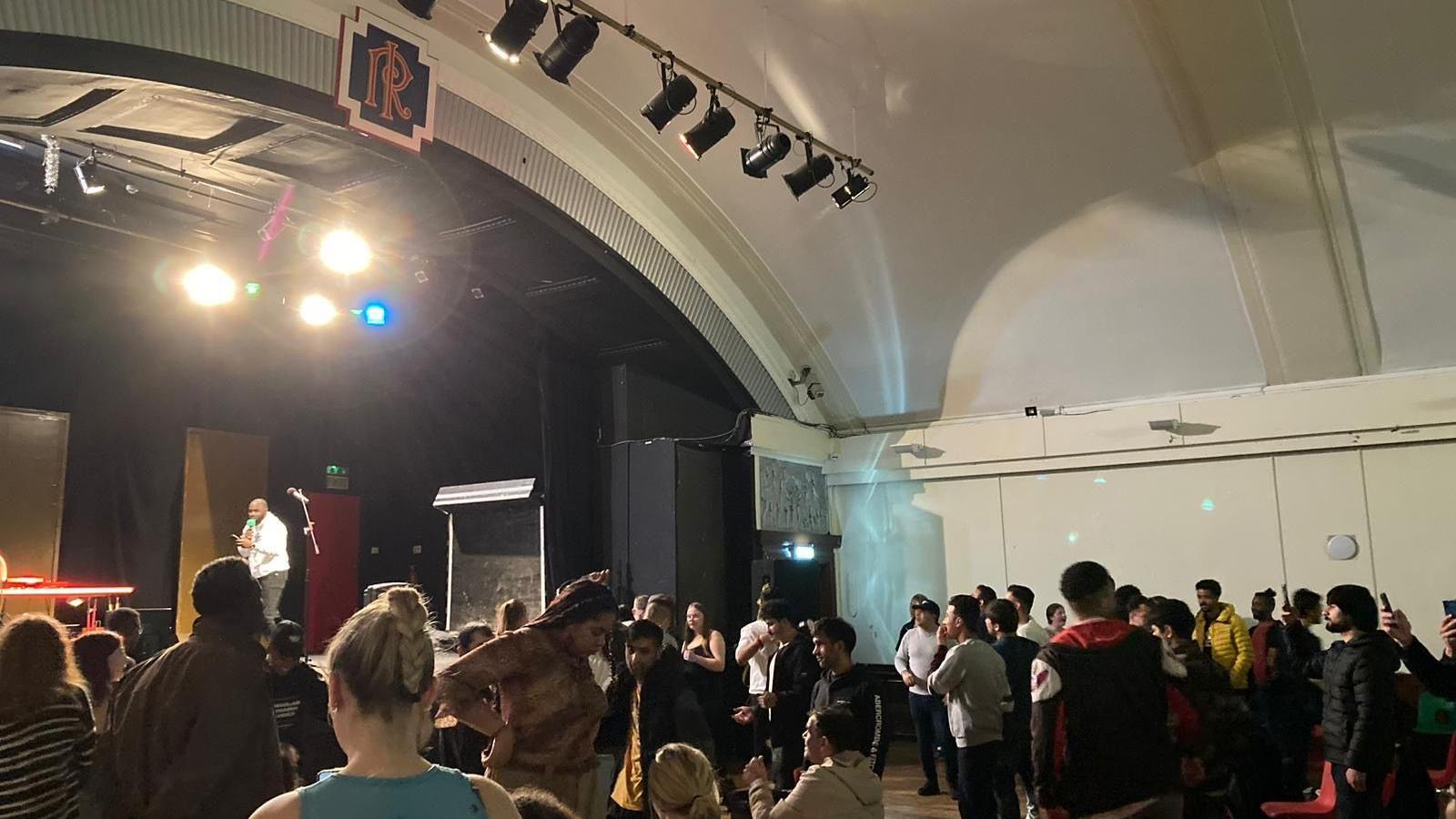 People inside the Marcus Garvey Centre