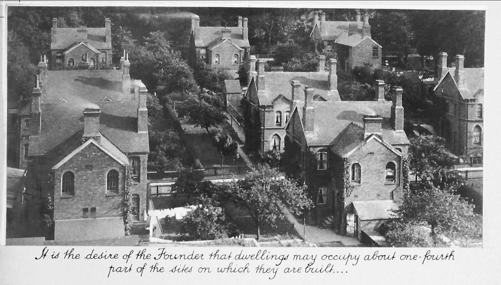 The homes built close to the Cadbury factory 