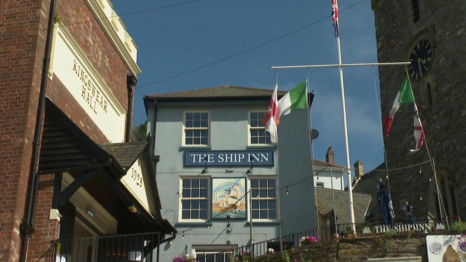 Outside the Ship Inn