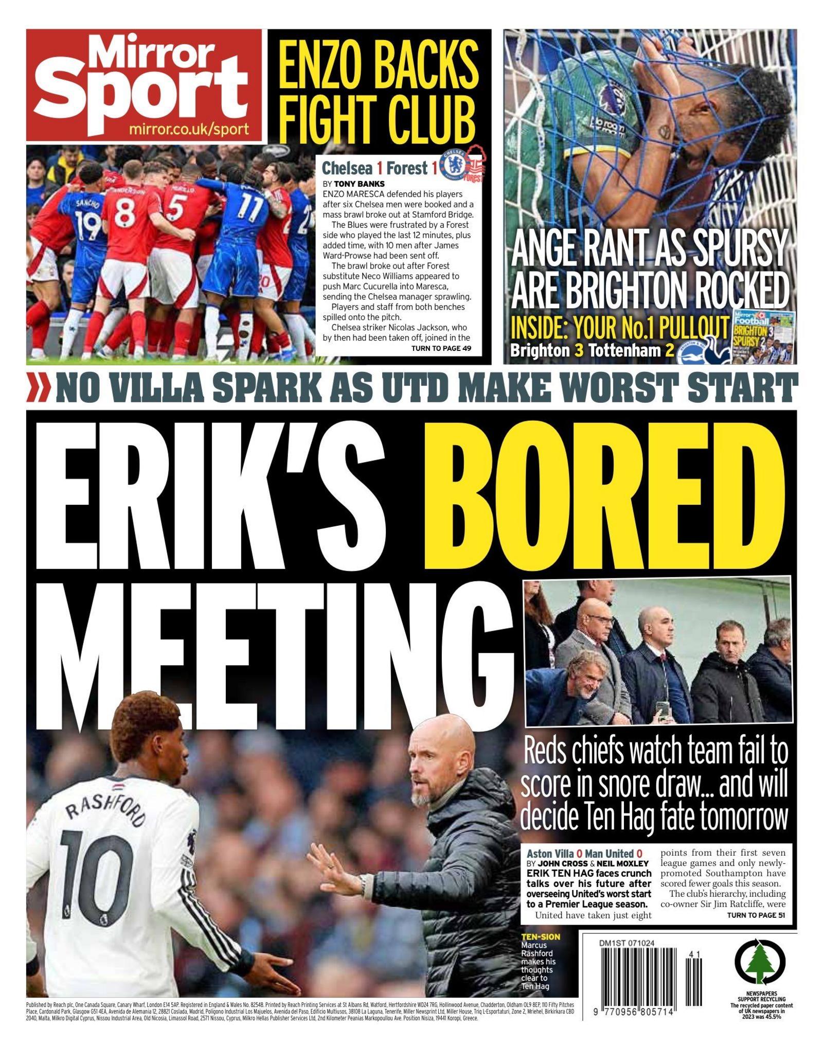 Monday's Daily Mirror