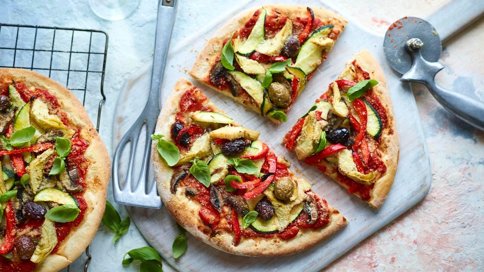 Vegan pizza
