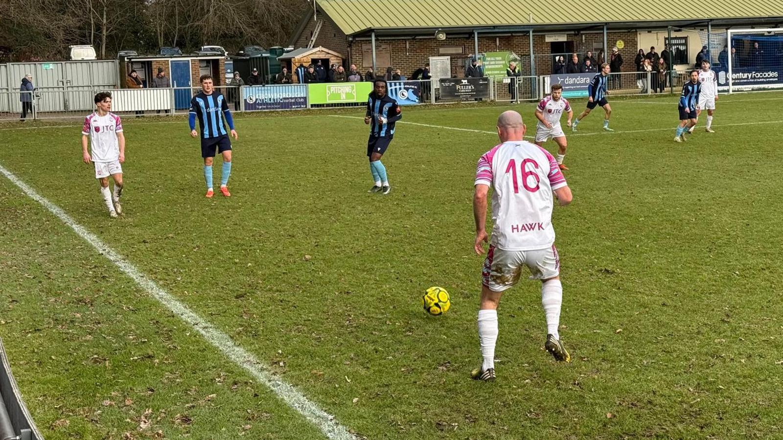 Action from Jersey Bulls' win at Crowborough Athletic