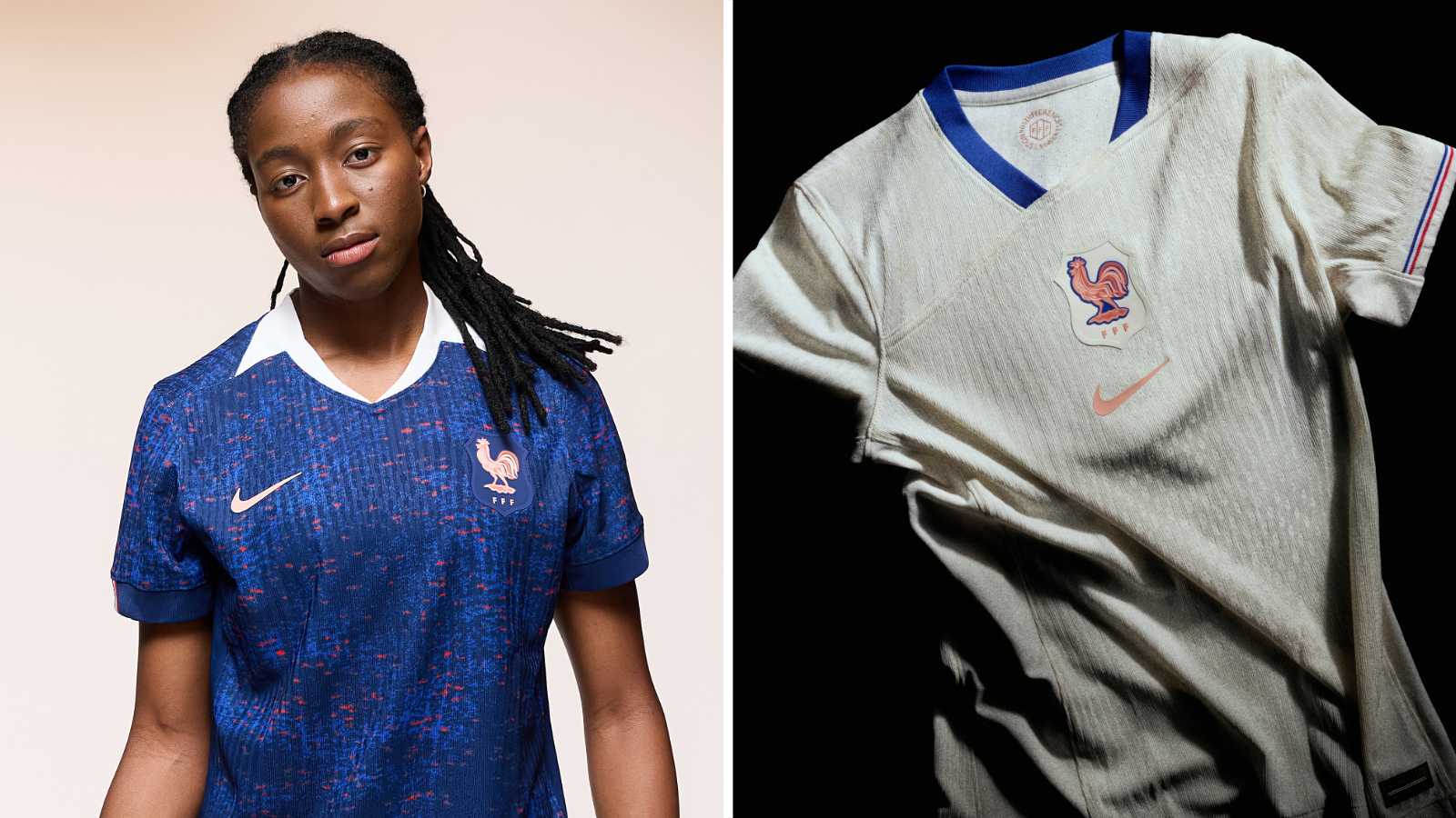 France's home and away kits for Euro 2025