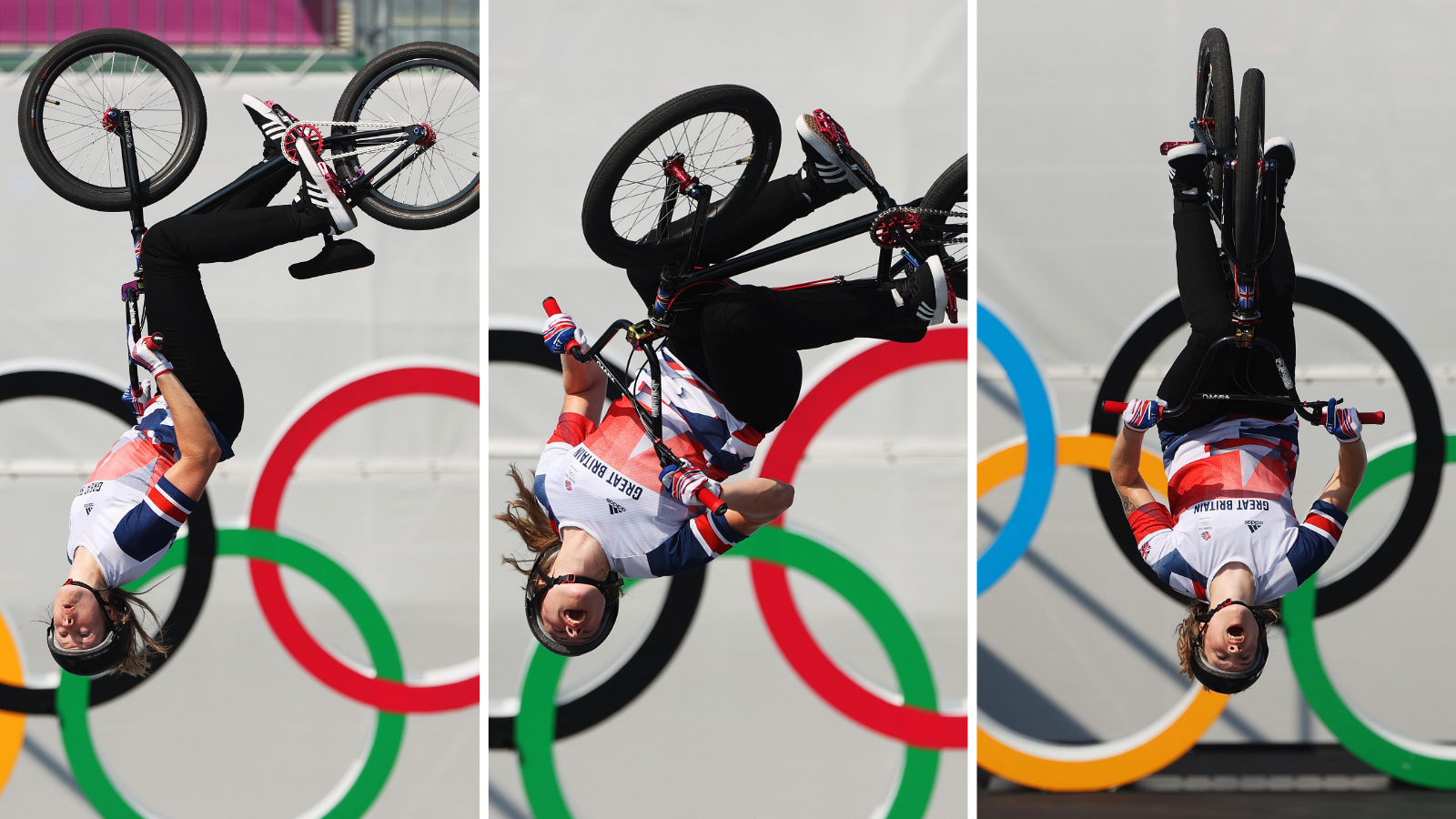 Charlotte Worthington doing 360 backflip