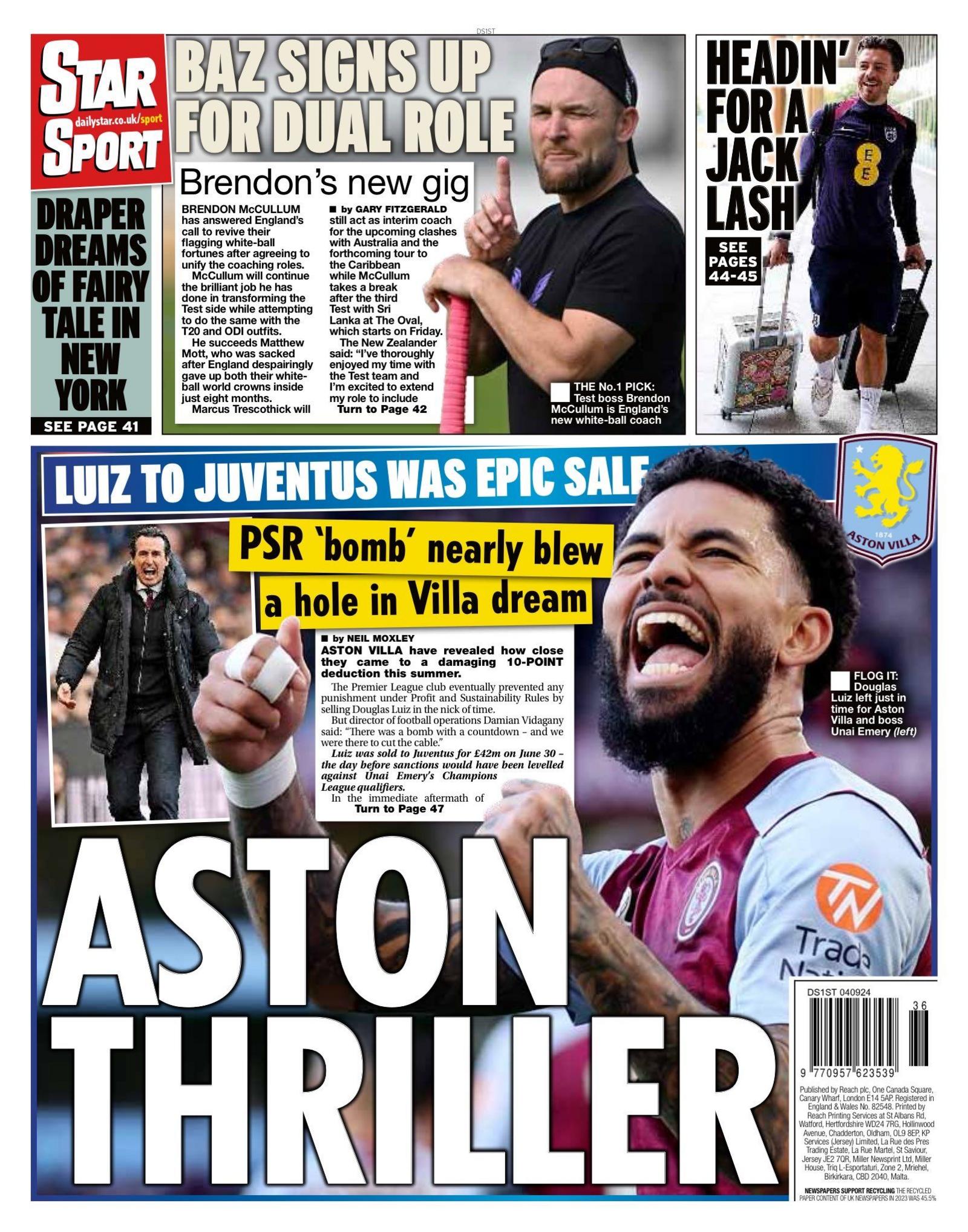 Star back page