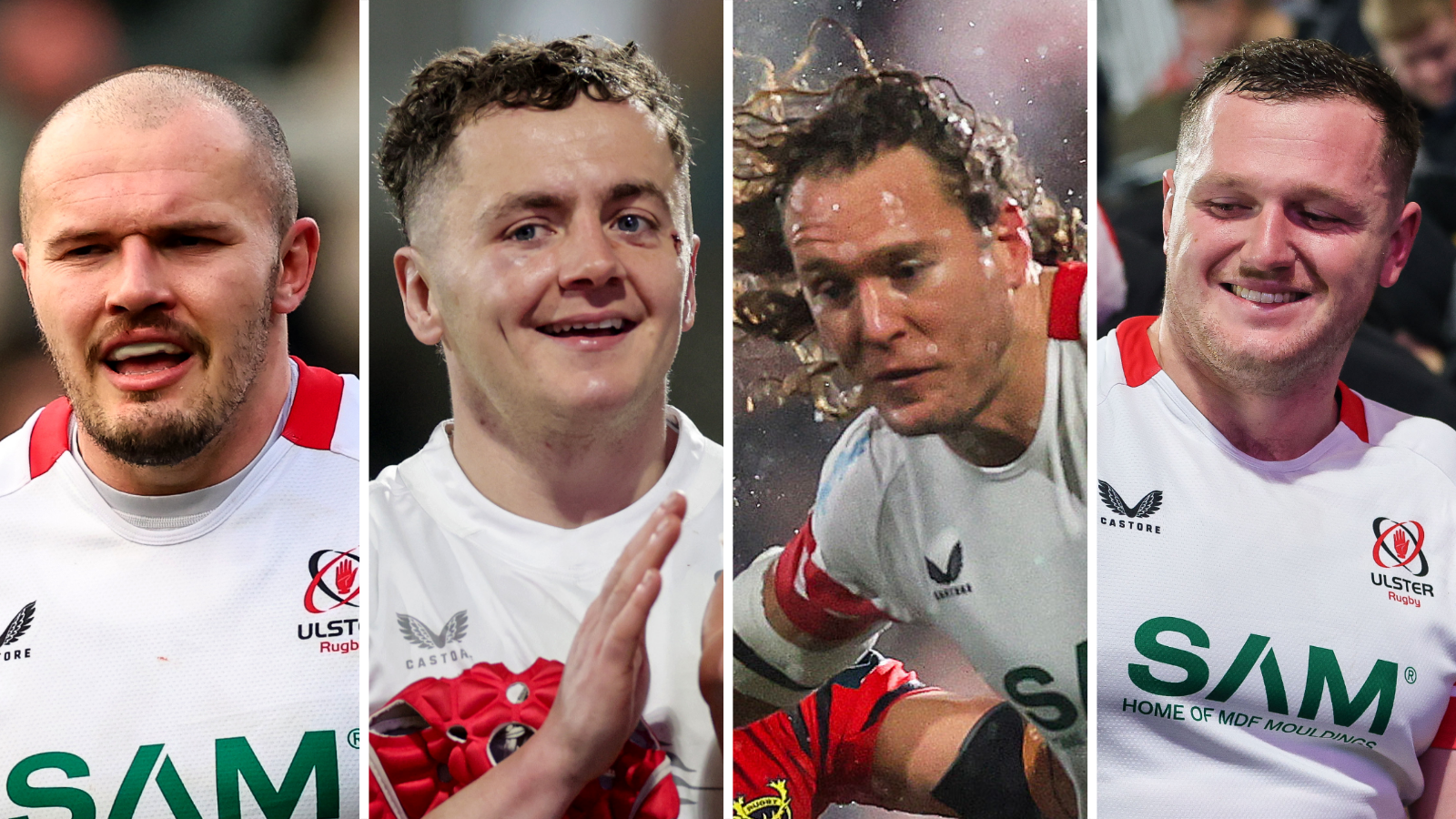 Jacob Stockdale, Michael Lowry, Werner Kok and Angus Bell