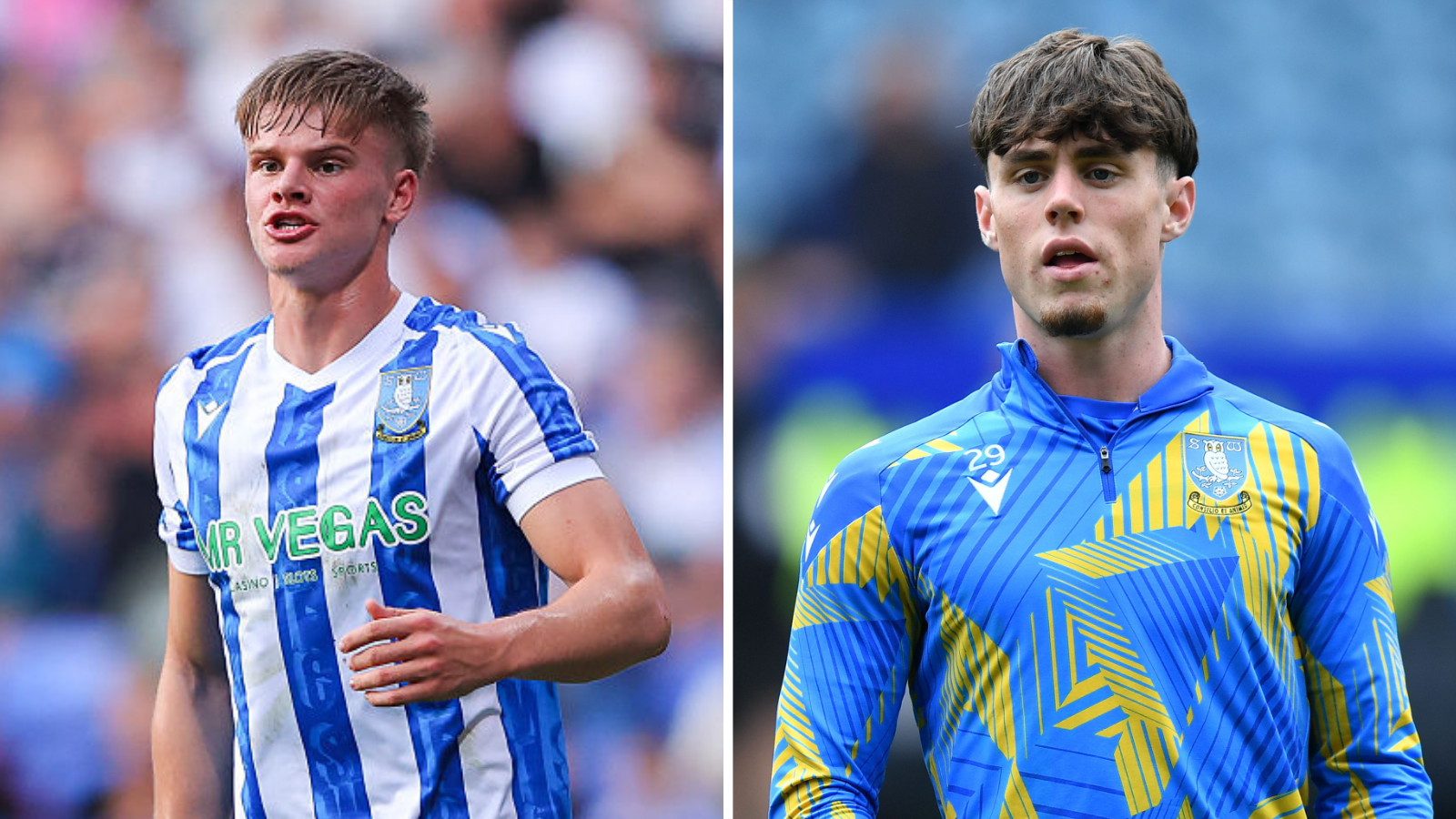 Young Sheffield Wednesday players Ernie Weaver and George Brown