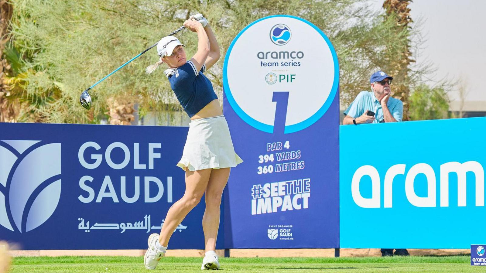 Charley Hull wins Aramco Team Series in Riyadh for first victory since ...