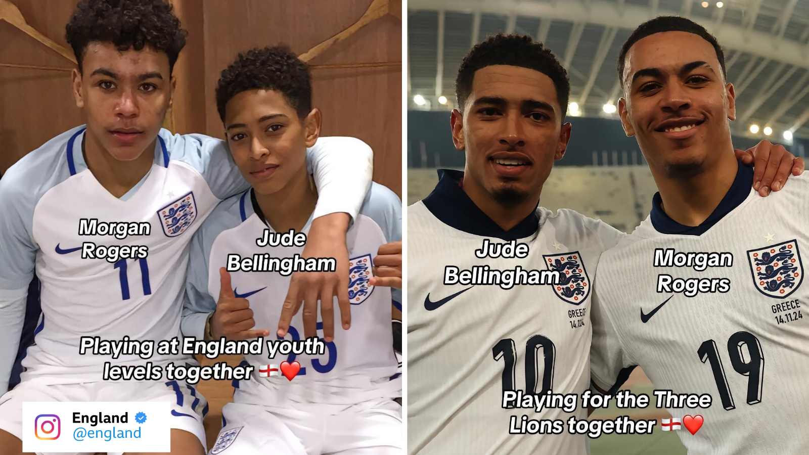 Jude Bellingham and Morgan Rogers