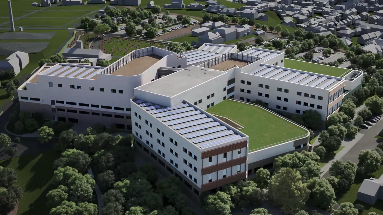 3D virtual image of the new Overdale Acute Hospital design.