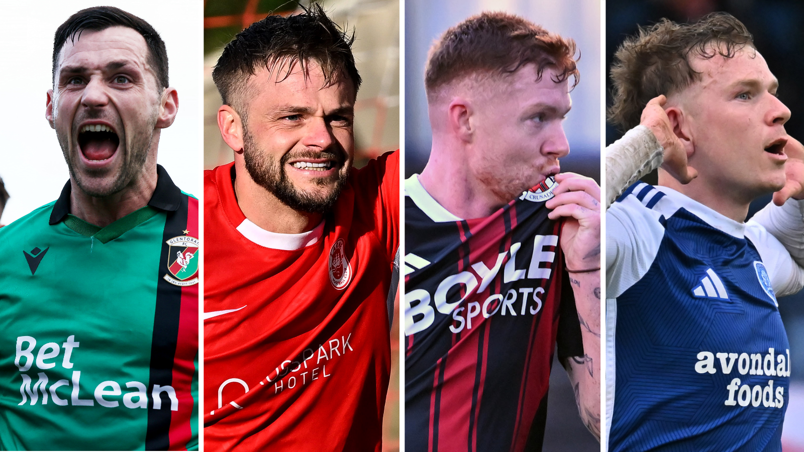 Pat Hoban, Andy Ryan, Fraser Bryden and Peter Campbell