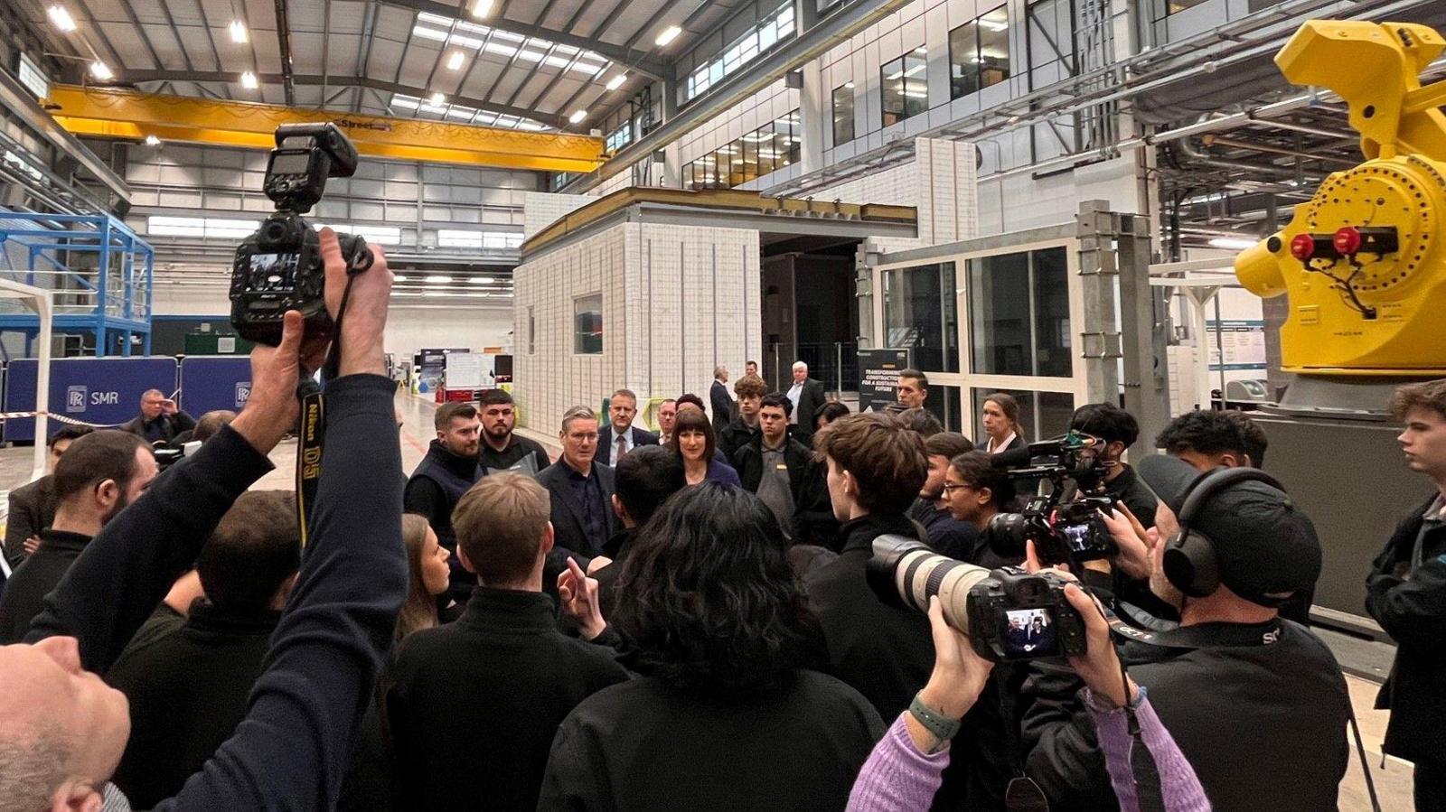 Sir Keir Starmer at the Manufacturing Technology Centre in Coventry