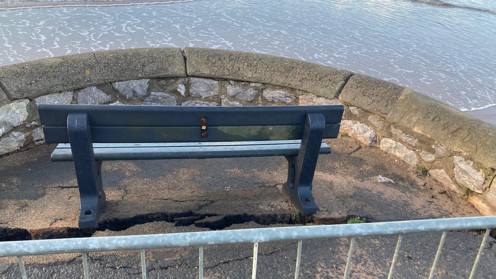 Exmouth sea wall