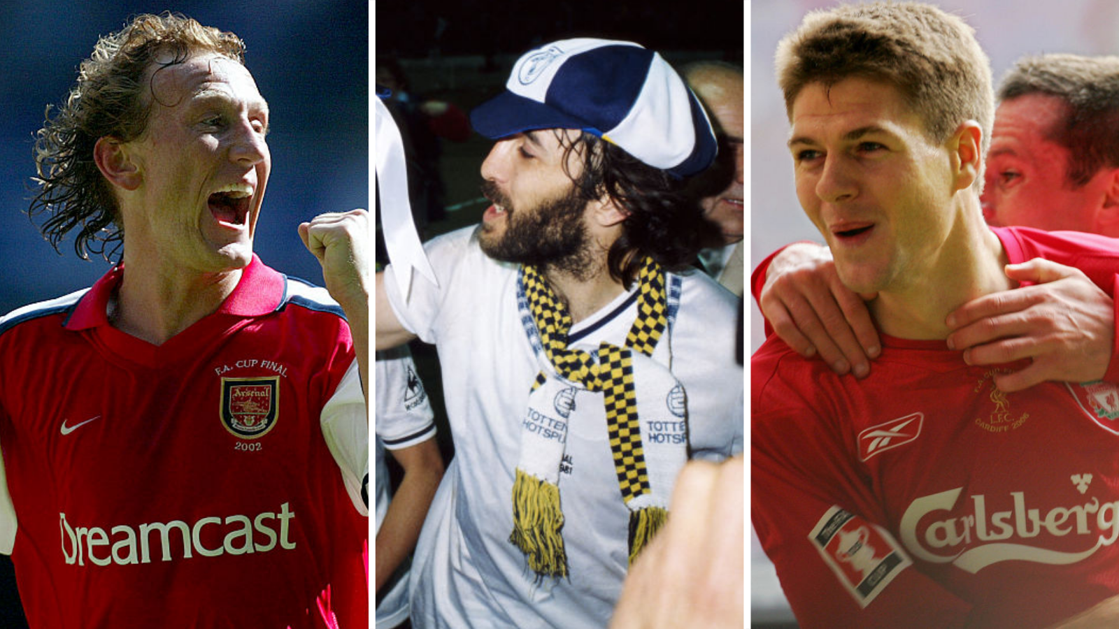 Ray Parlour, Ricky Villa and Steven Gerrard