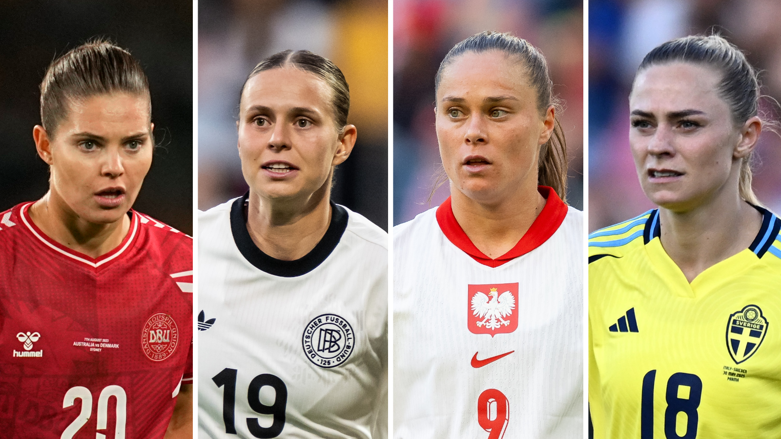 Signe Bruune, Klara Buhl, Ewa Pajor, Fridolina Rolfo