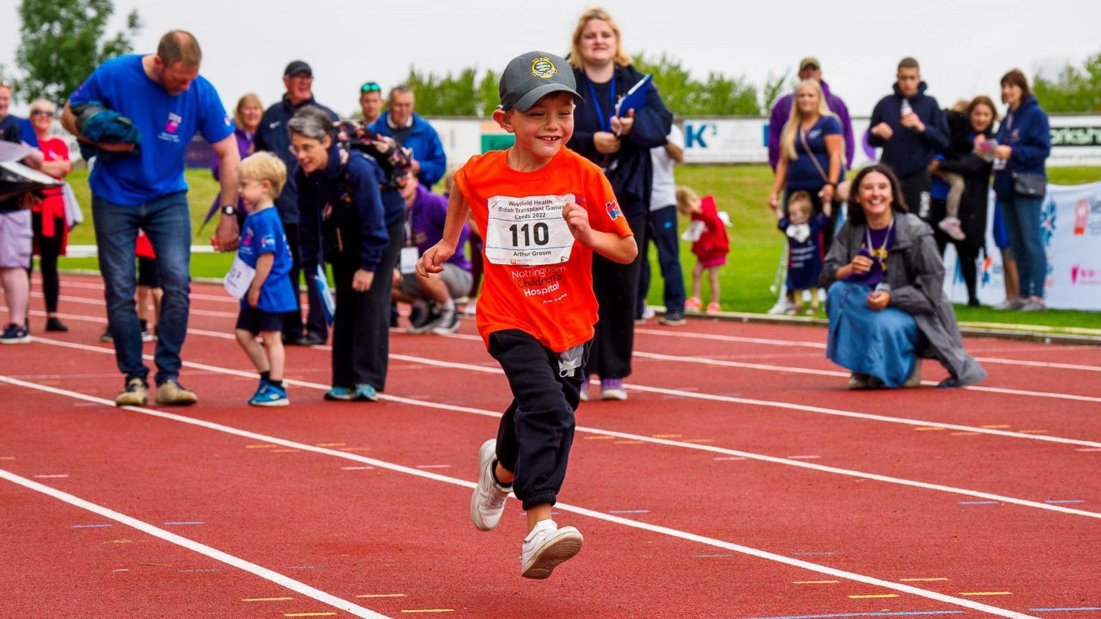 Child competition in the Great British Transplant Games in Leeds 