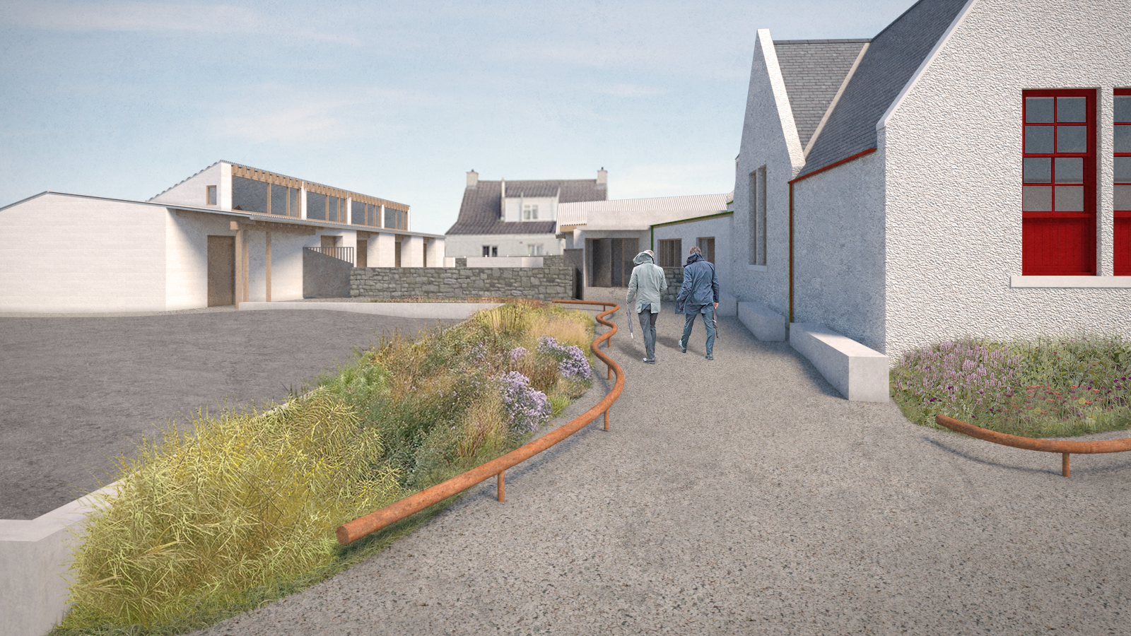 Ìomhaigh neach-ealain air cò ris a bhios Ionad na h-Òige an Èirisgeigh coltach nuair a bhios e deiseil