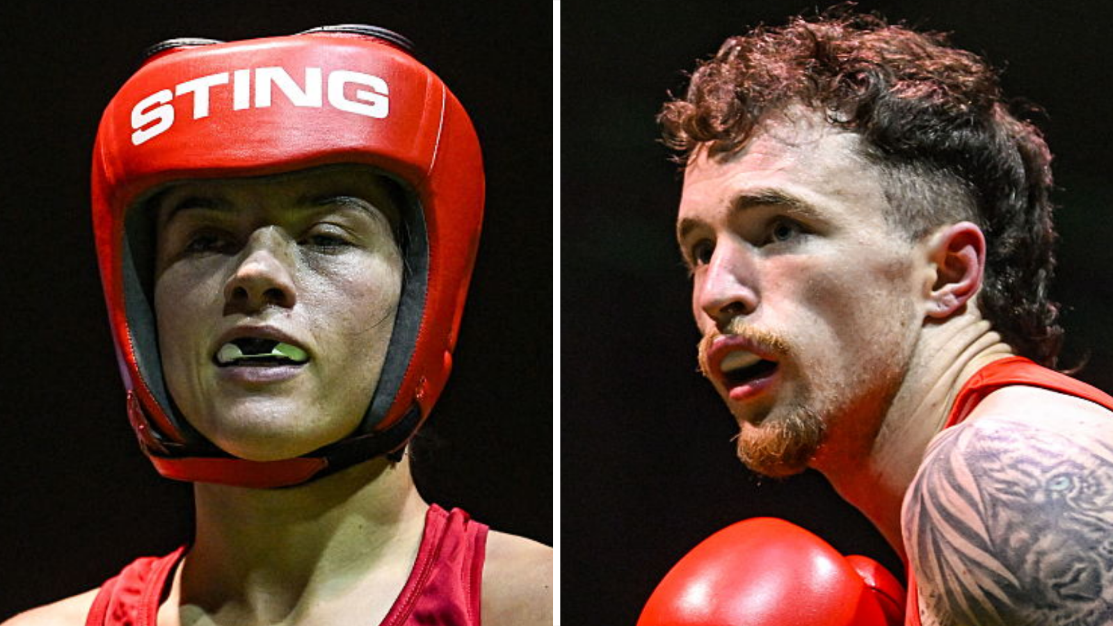 Irish boxers Daina Moorehouse and Dean Clancy