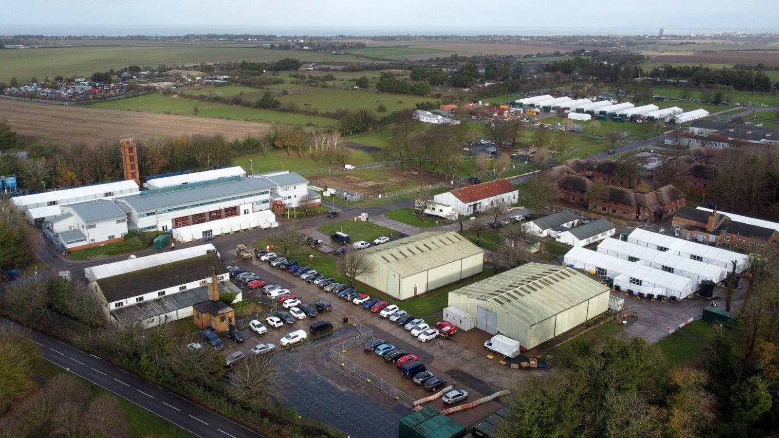 Manston arrivals and processing centre