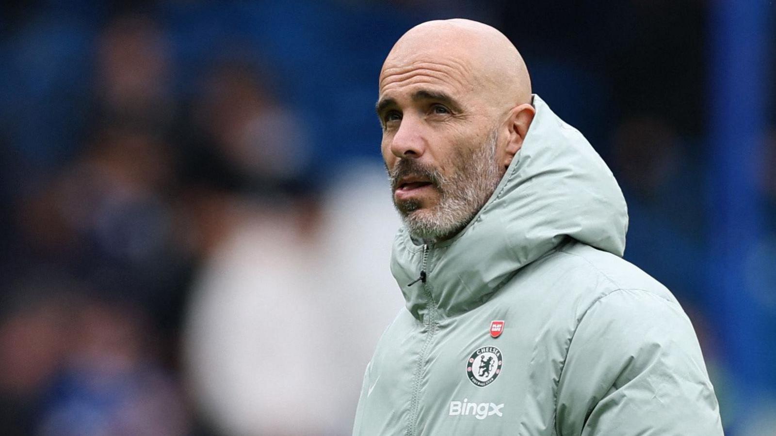 Enzo Maresca looks rueful