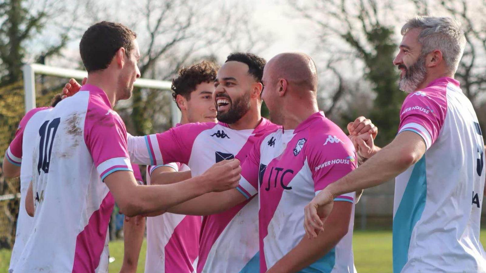 Jersey Bulls celebrate a goal