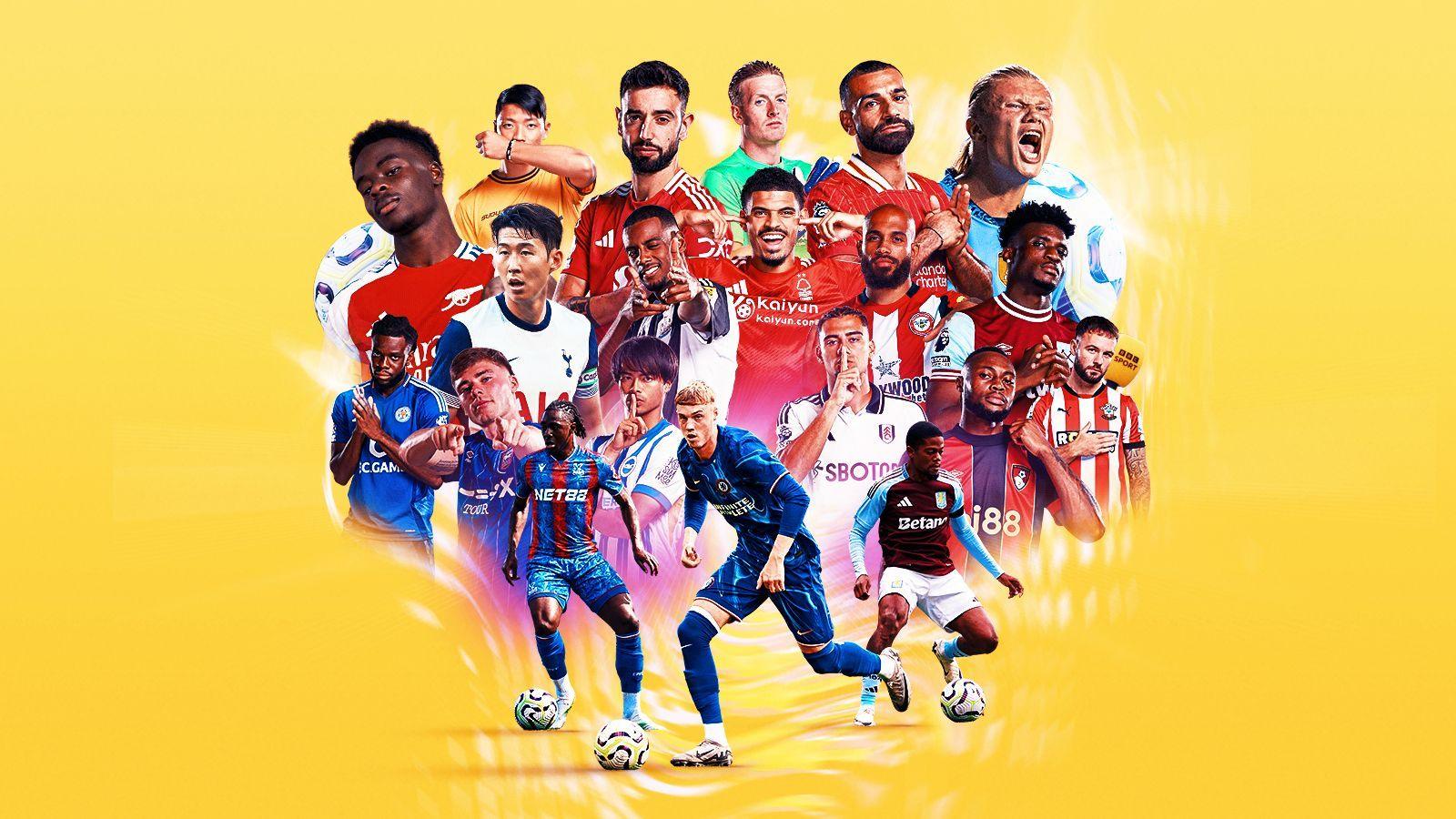 A graphic of Premier League players