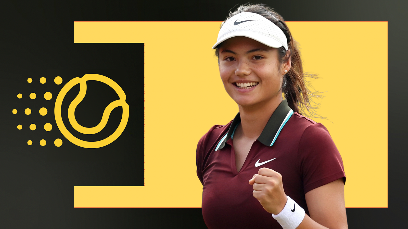 Emma Raducanu celebrates at Queen's
