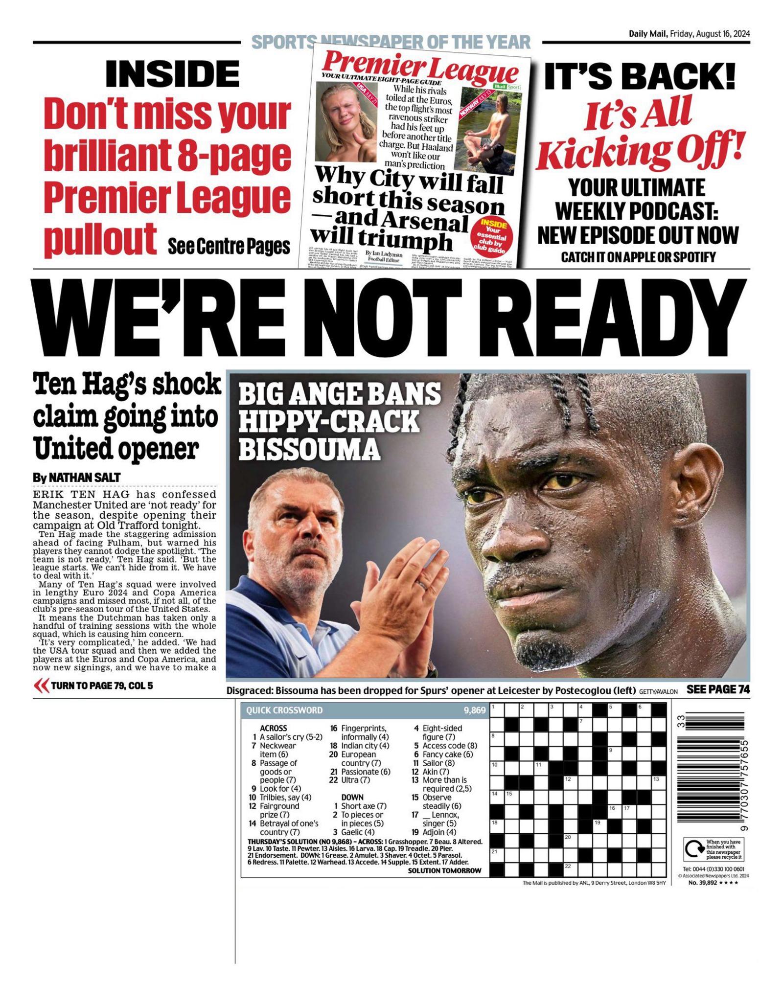 Mail back page