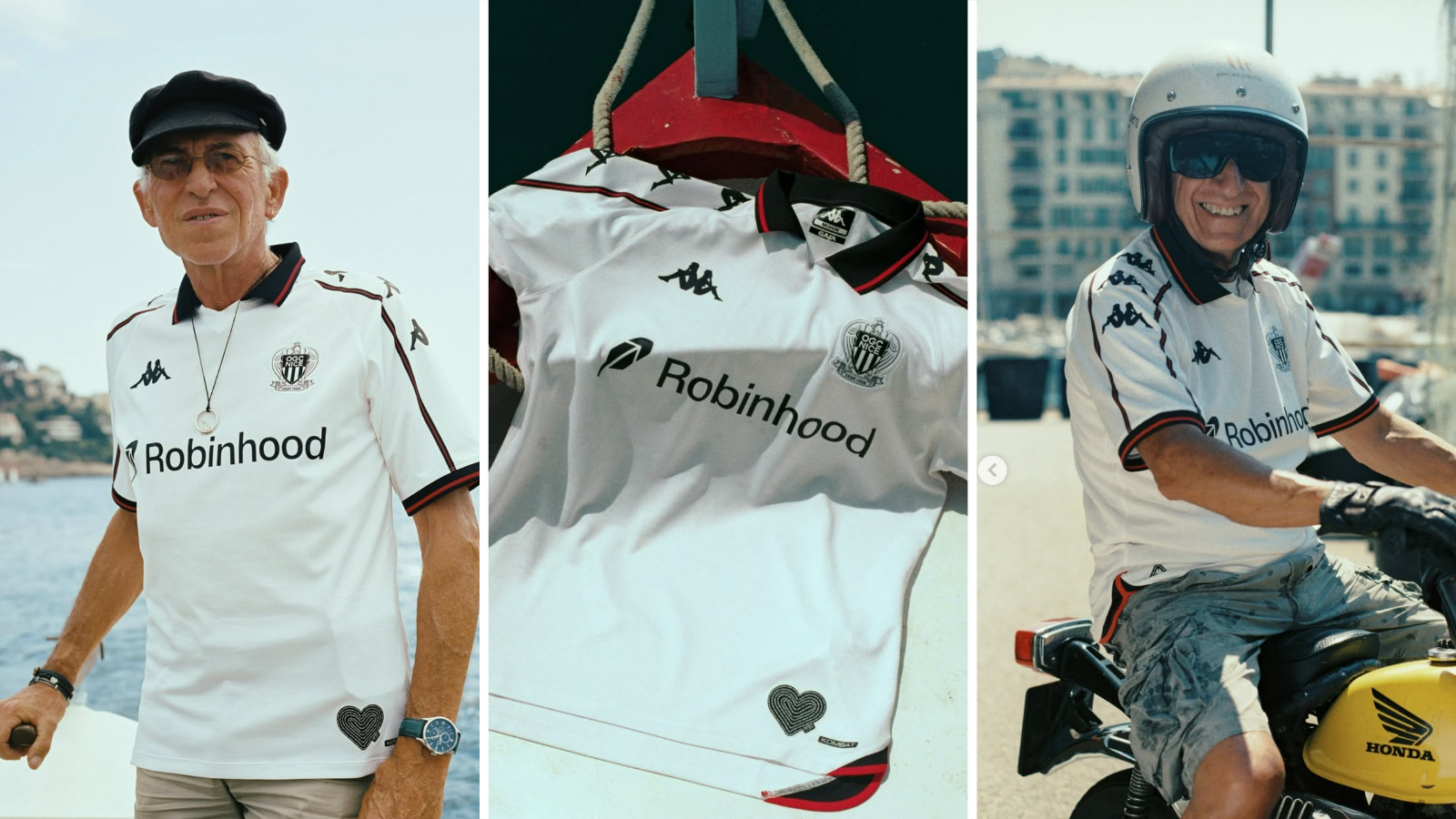 Model wears Nice 2026-27 away shirt