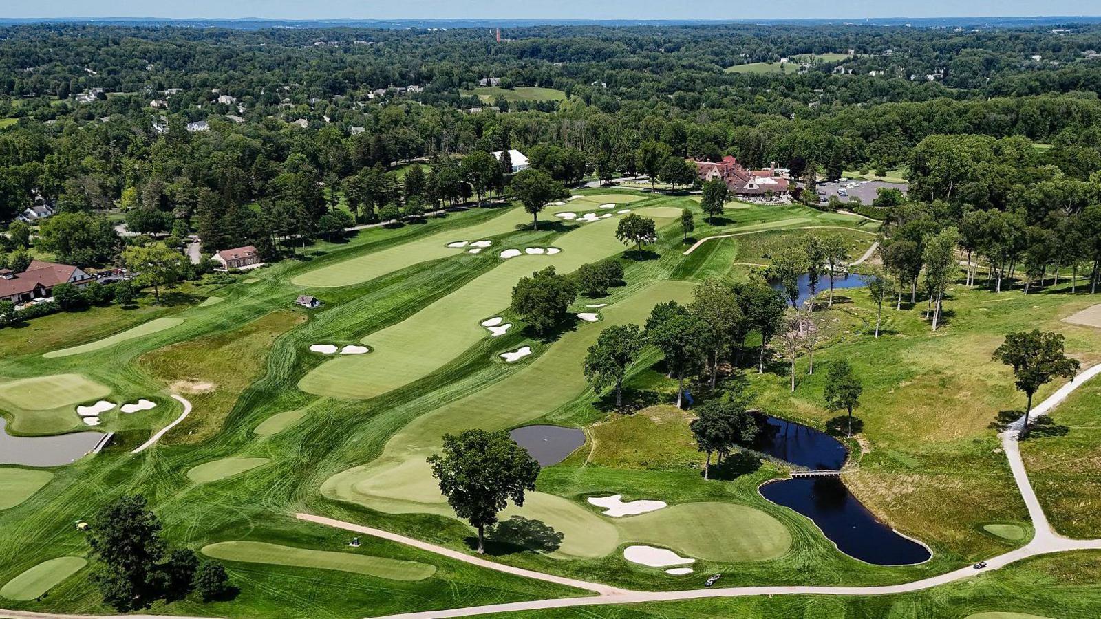 A general view of Aronimink golf course in Pennsylvania