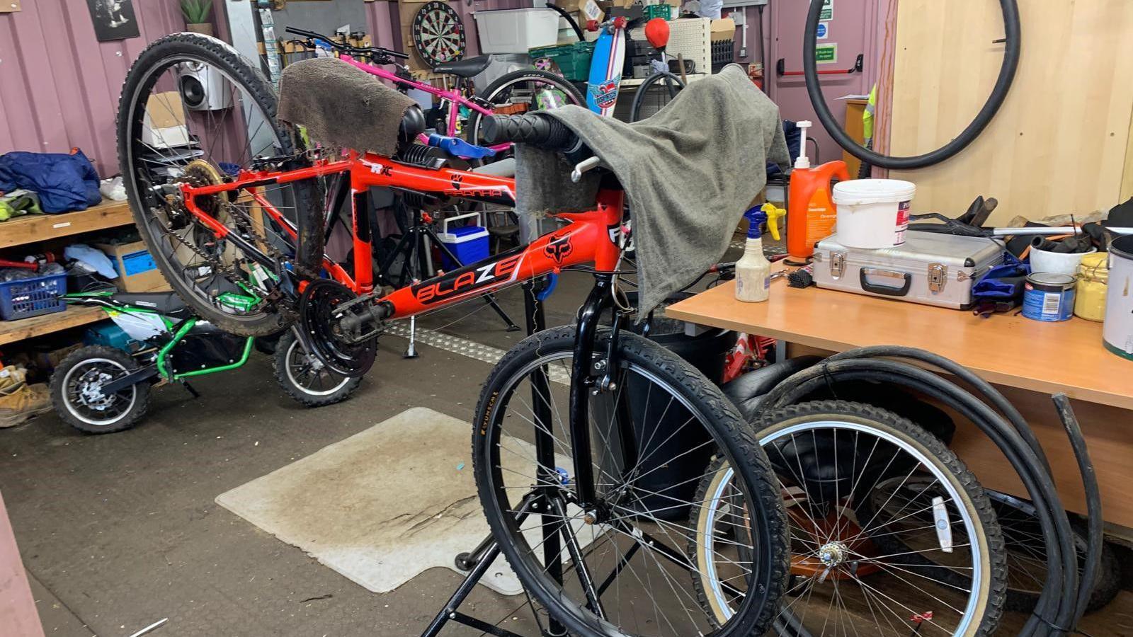 Bikes for sale at the centre