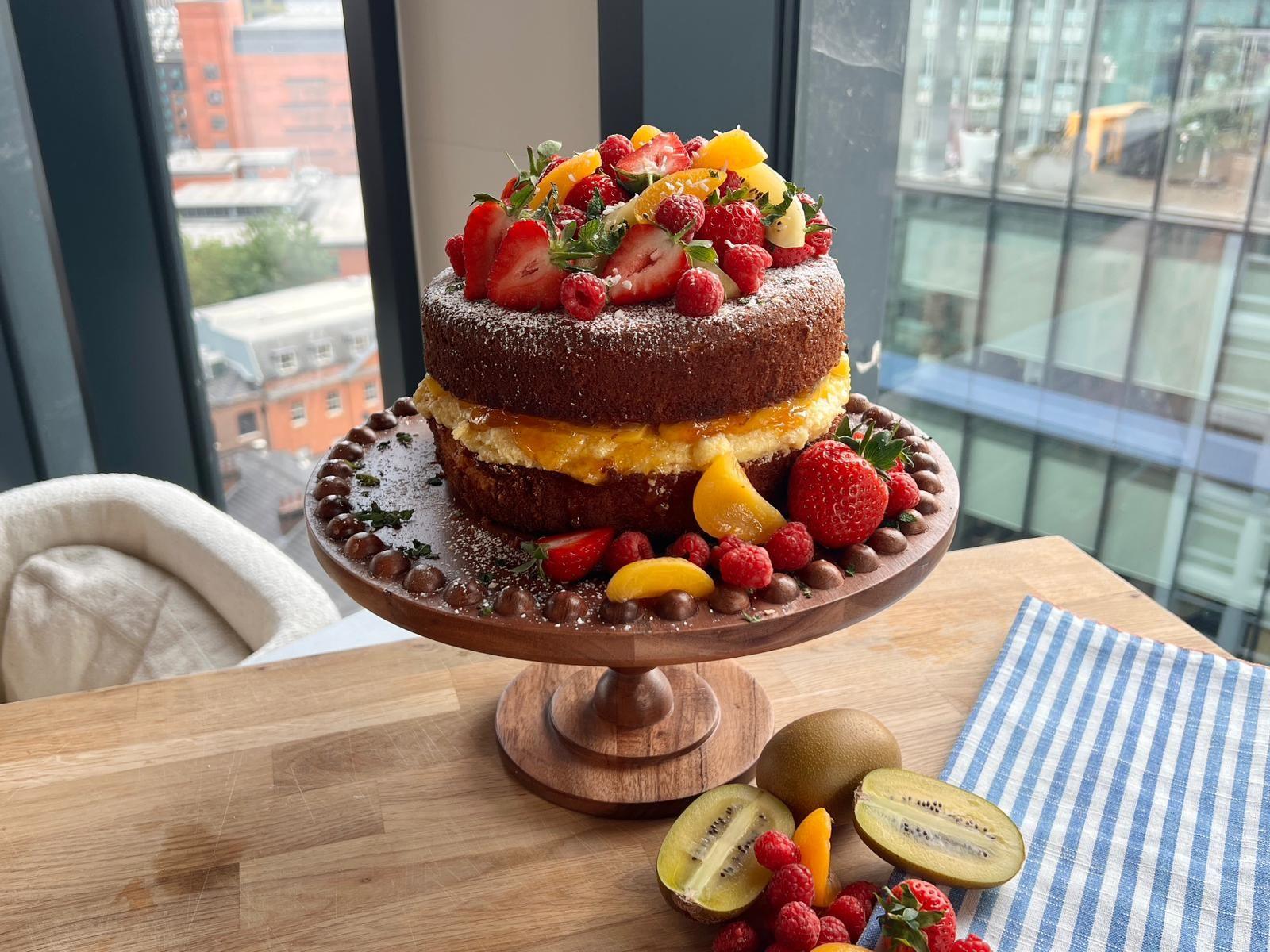 Yvonne's tropical Victoria sponge