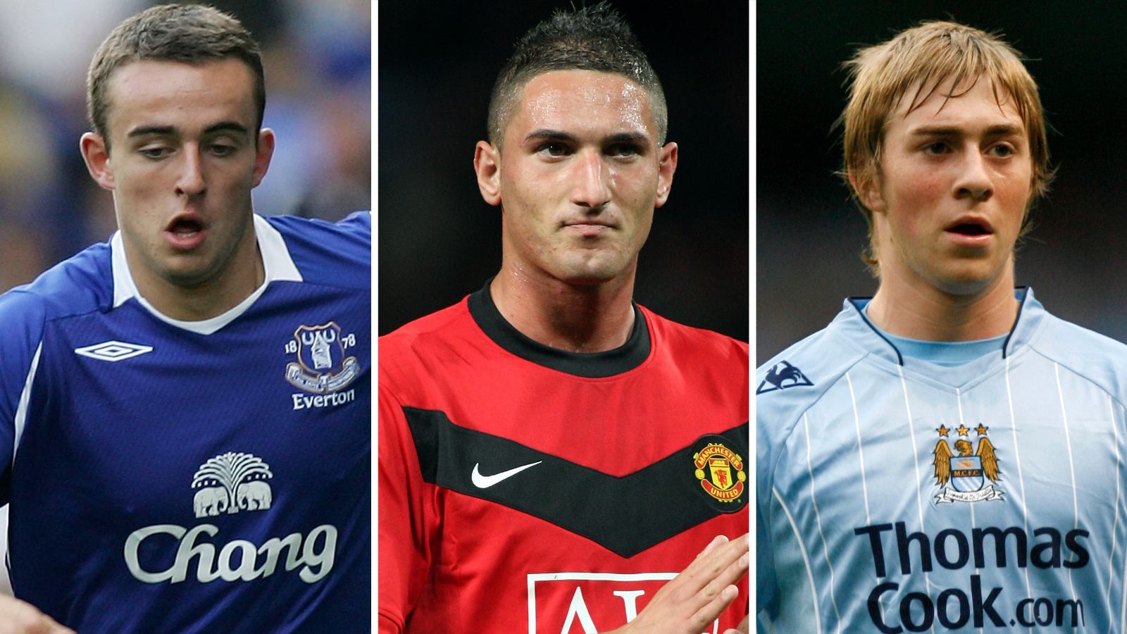 Jose Baxter, Federico Macheda and Michael Johnson