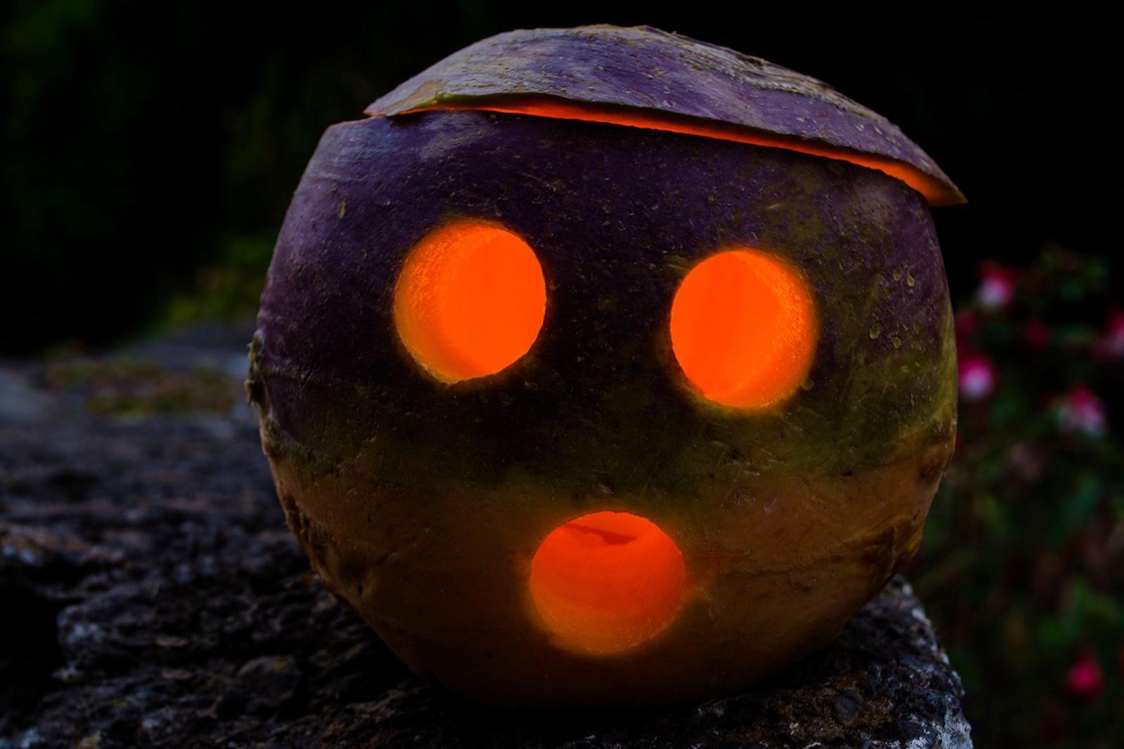 Turnip Jack o lantern 