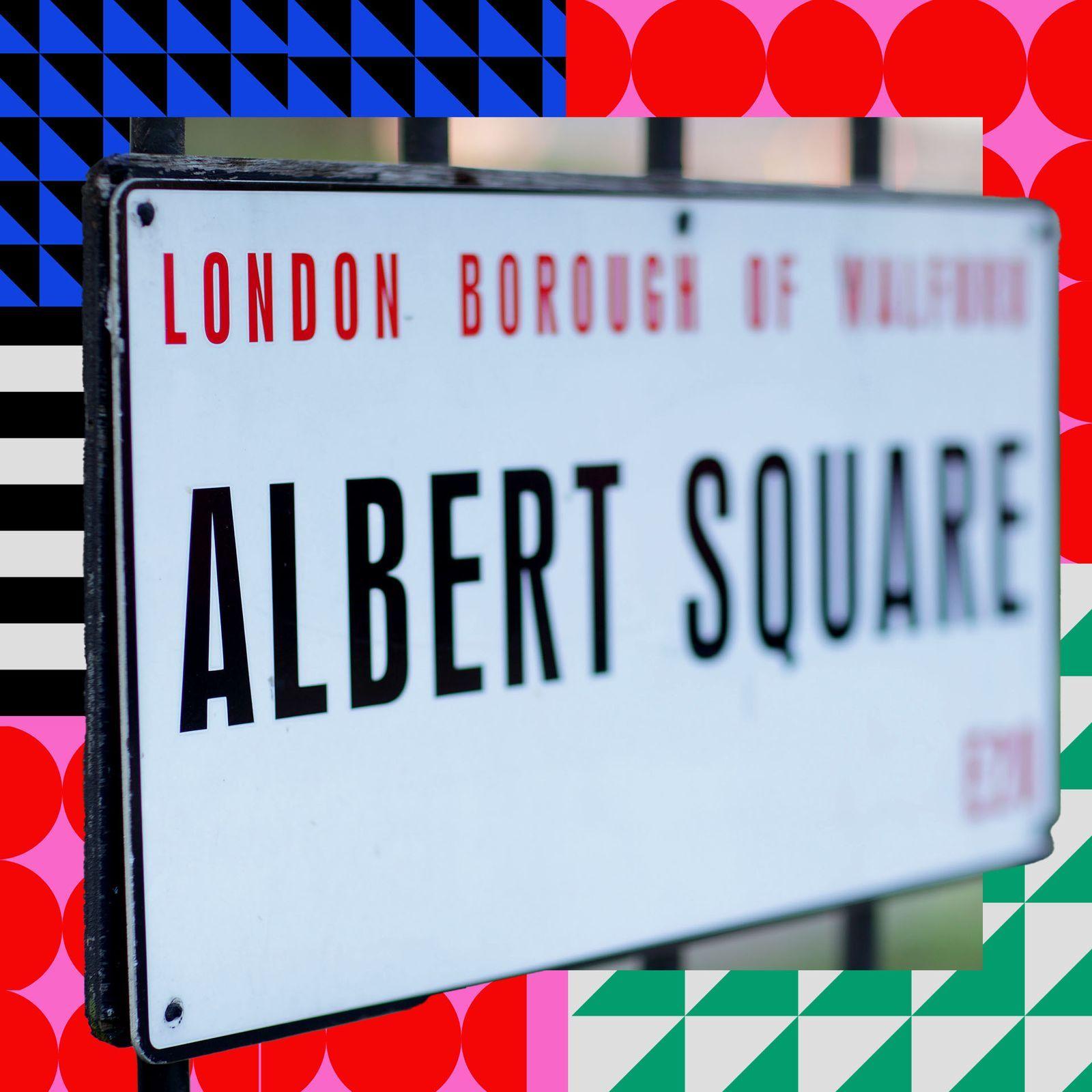 A pic of the Albert Square logo